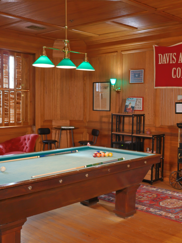 Billiards Graceland's beautiful billiards room